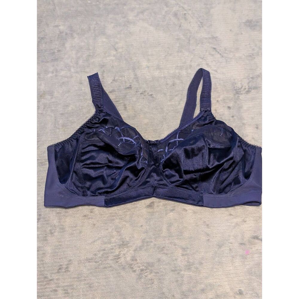 Elomi Cate Soft Cup Bra in Ink Blue Size 40G EL4033